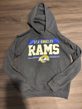 Team Apparel Black and Gray NFL Pullover Hoodie